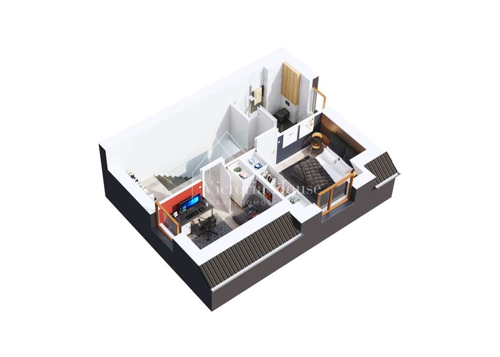 Bliźniak 73,5m2 +ogród z tarasem+2 parkingi - Pełny obrazek: 4/9