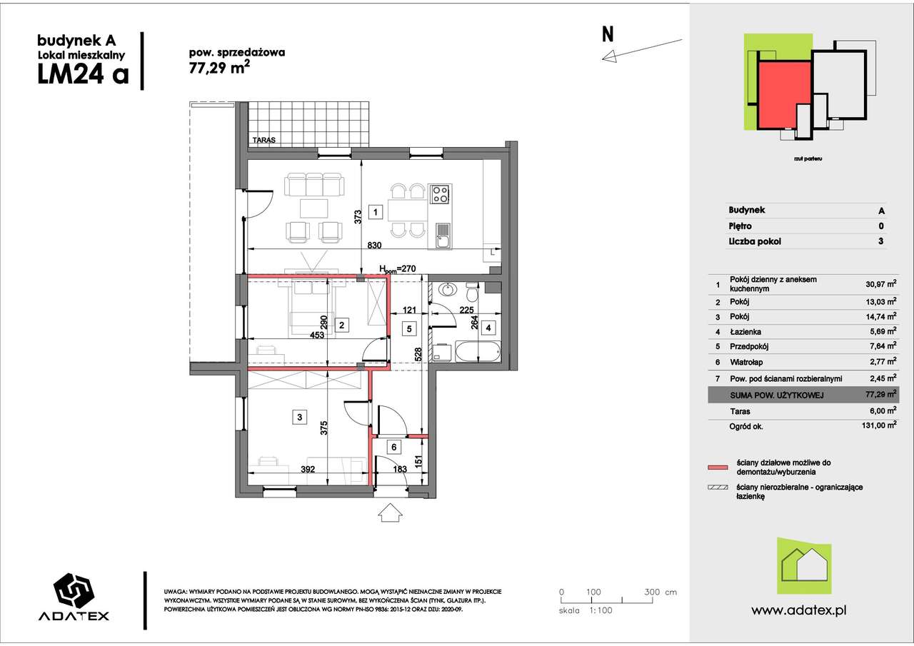 Zielona Podkowa | mieszkanie 3-pok. | 24A - 24/A - Pełny obrazek: 2/9