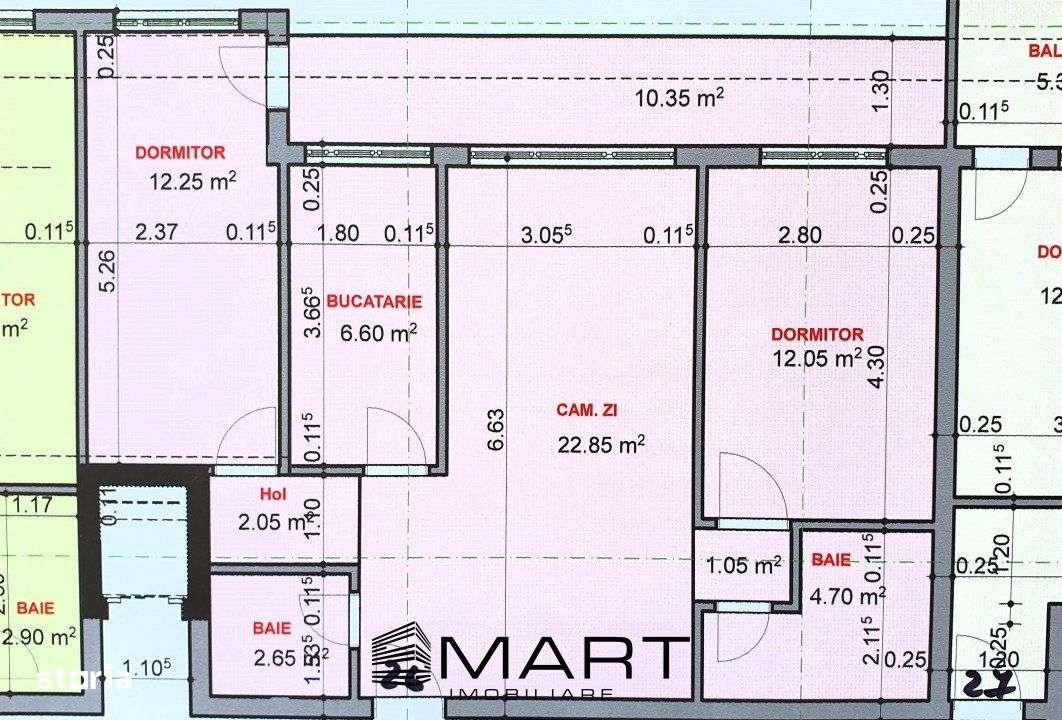 Apartament 3 camere 72mp, la cheie,  zona Veteranii de Razboi - Imagine principală: 4/4