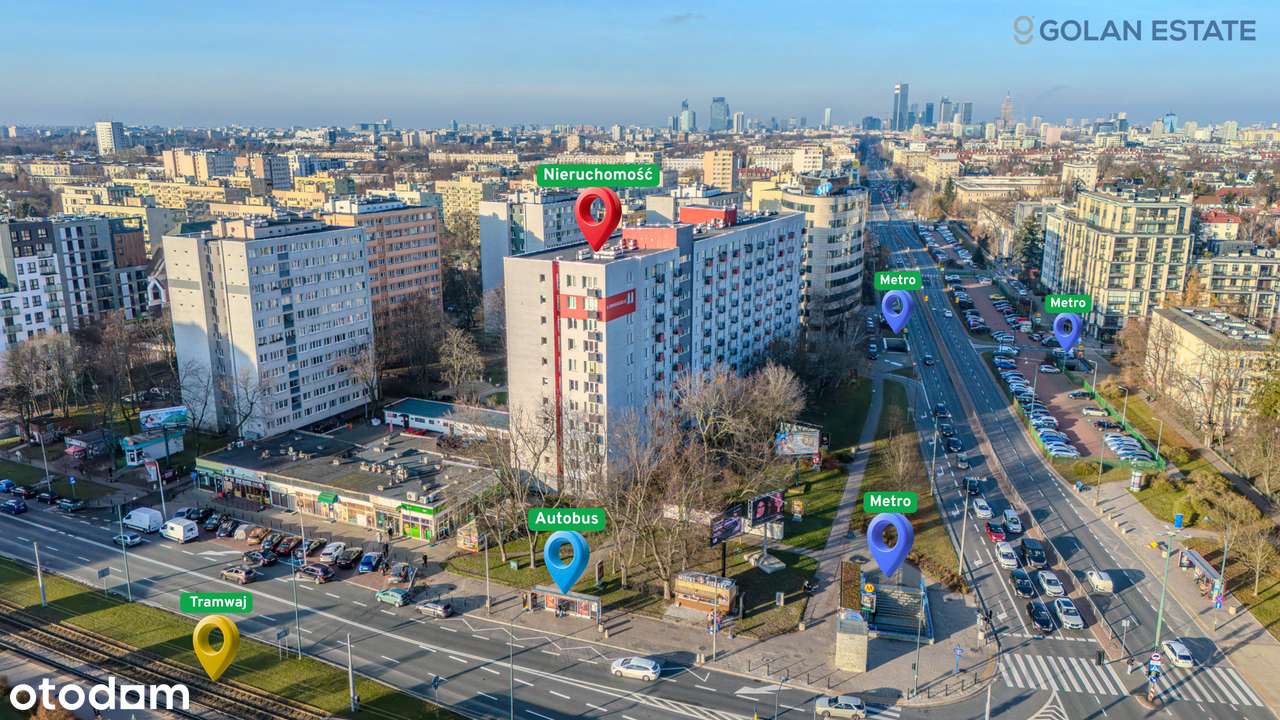 Mieszkanie w idealnej lokalizacji przy stacji METRA! - Pełny obrazek: 2/9