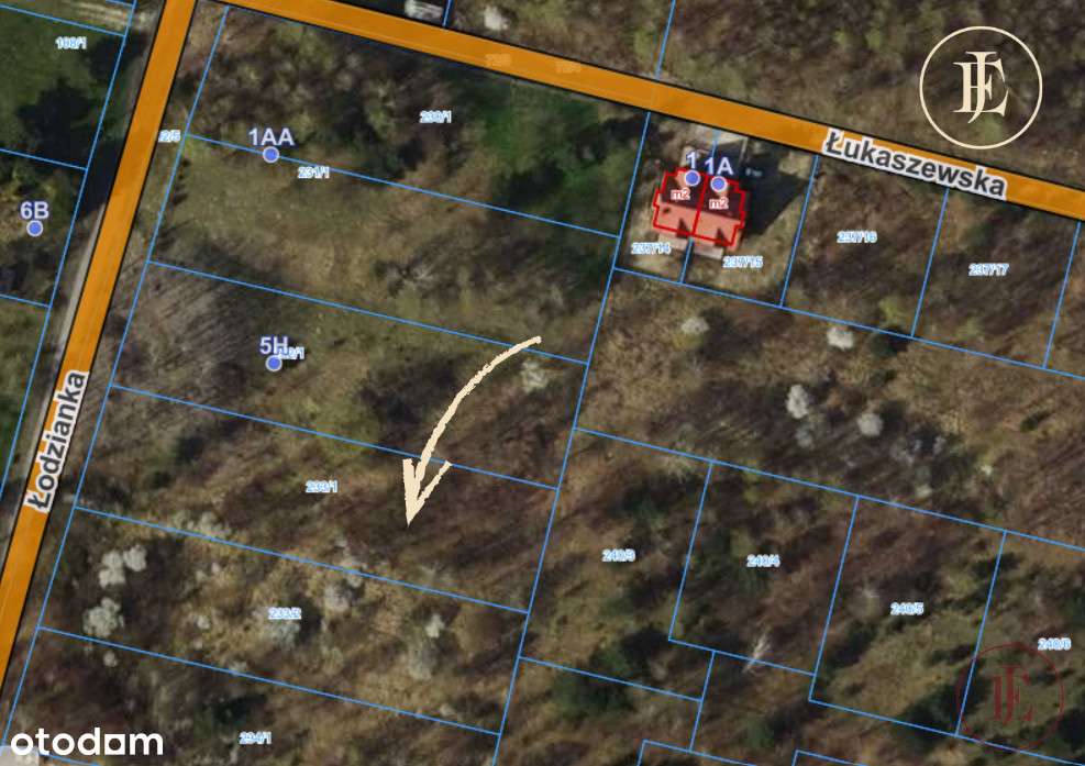 Łódź- Widzew, działka budowlana, WZ i projekt domu - Pełny obrazek: 3/12