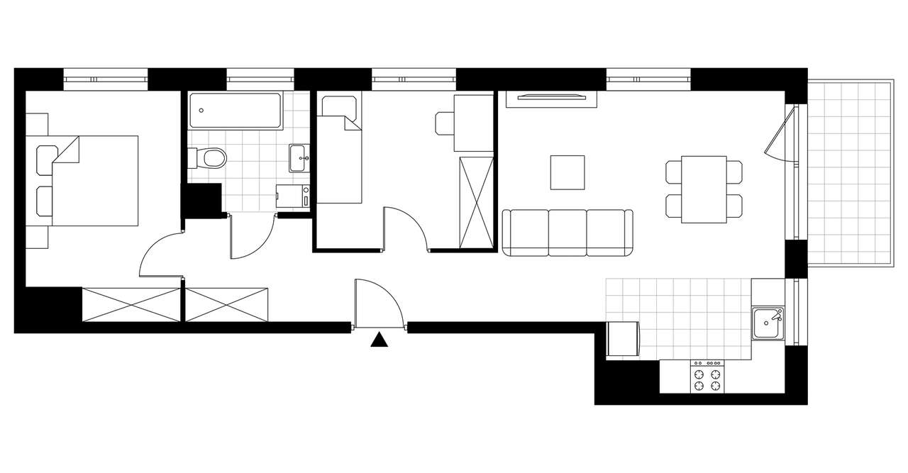 3-pokojowe mieszkanie 56m2 + balkon Bez Prowizji - Pełny obrazek: 3/8
