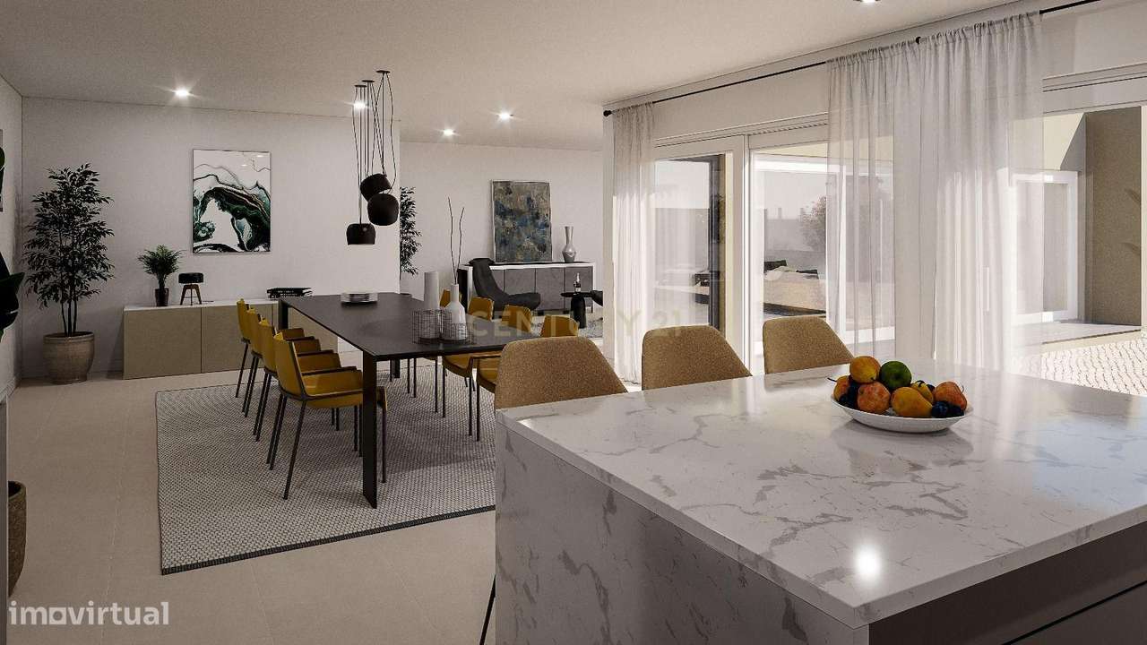 Luxuosa Moradia T3  num lote de terreno 732 m2 com piscina em Aljubarr-8