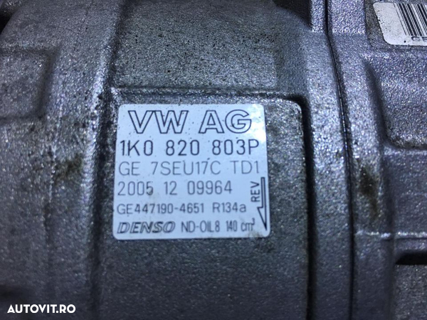 Compresor AC / Clima / Aer Conditionat Skoda Octavia 2 2004 - 2013 Cod Piesa : 1K0 820 803 P / 1K0820803P - 3