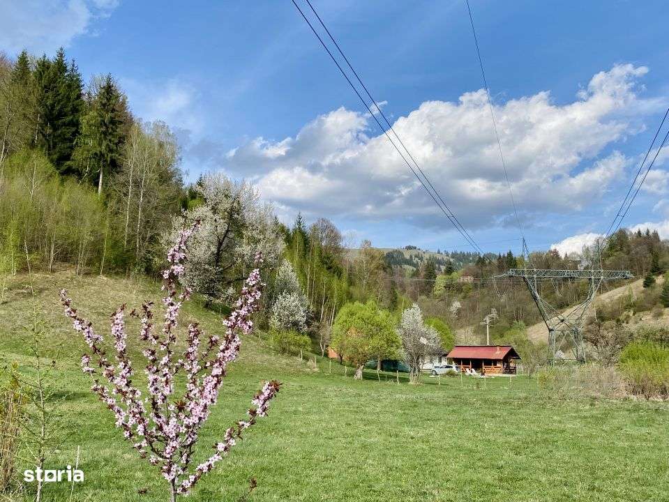 Teren panoramic insorit, utilitati, panta mica si padure, turism sau v-7
