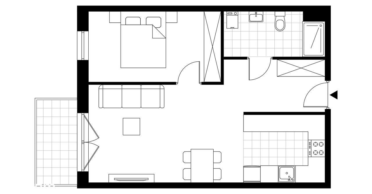 PROMOCJA! Panorama 3 Stawy | mieszkanie 2-pok. | 1.B6 - Pełny obrazek: 4/9