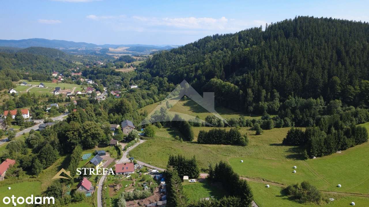 Widokowa działka budowlana w górach – media, asfalt, MPZP - Pełny obrazek: 5/12