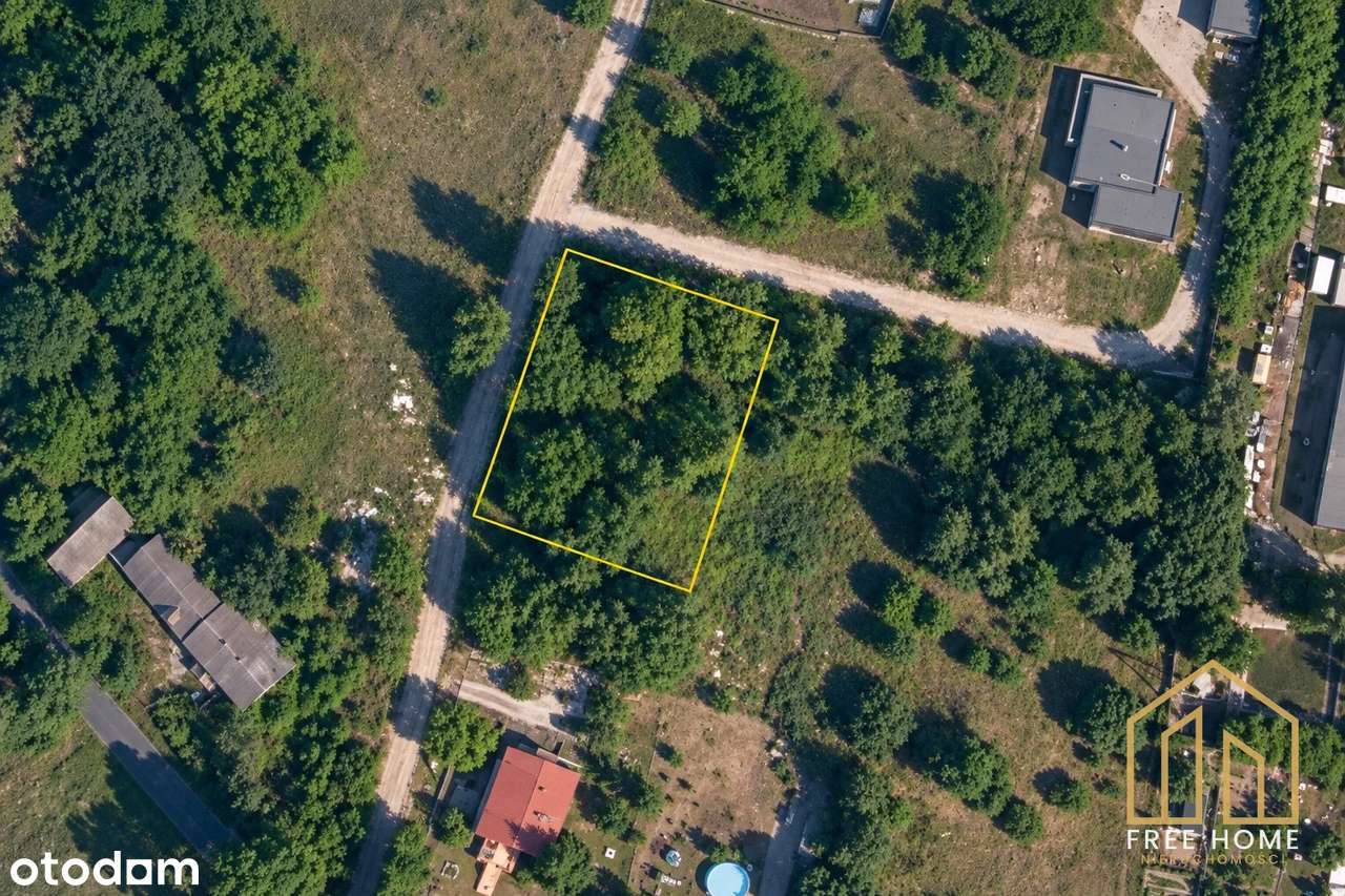 Działka budowlana przy lesie, Głogówko, 1000 m²-1