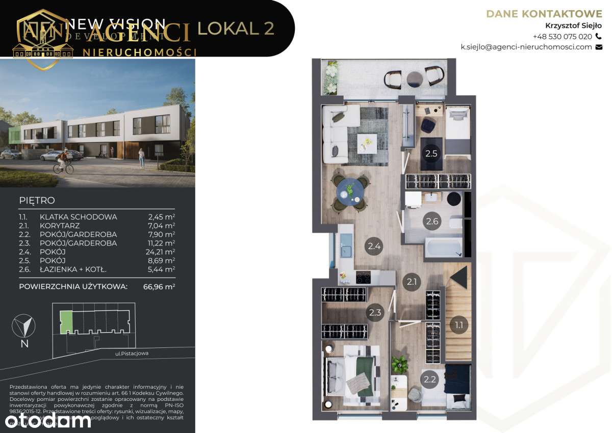 Pistacjowa Apartamenty | 4 - pok. | L12-3