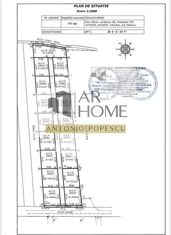 Vanzare teren intravilan, in Bucov, zona de vile nou construite - Imagine principală: 1/10