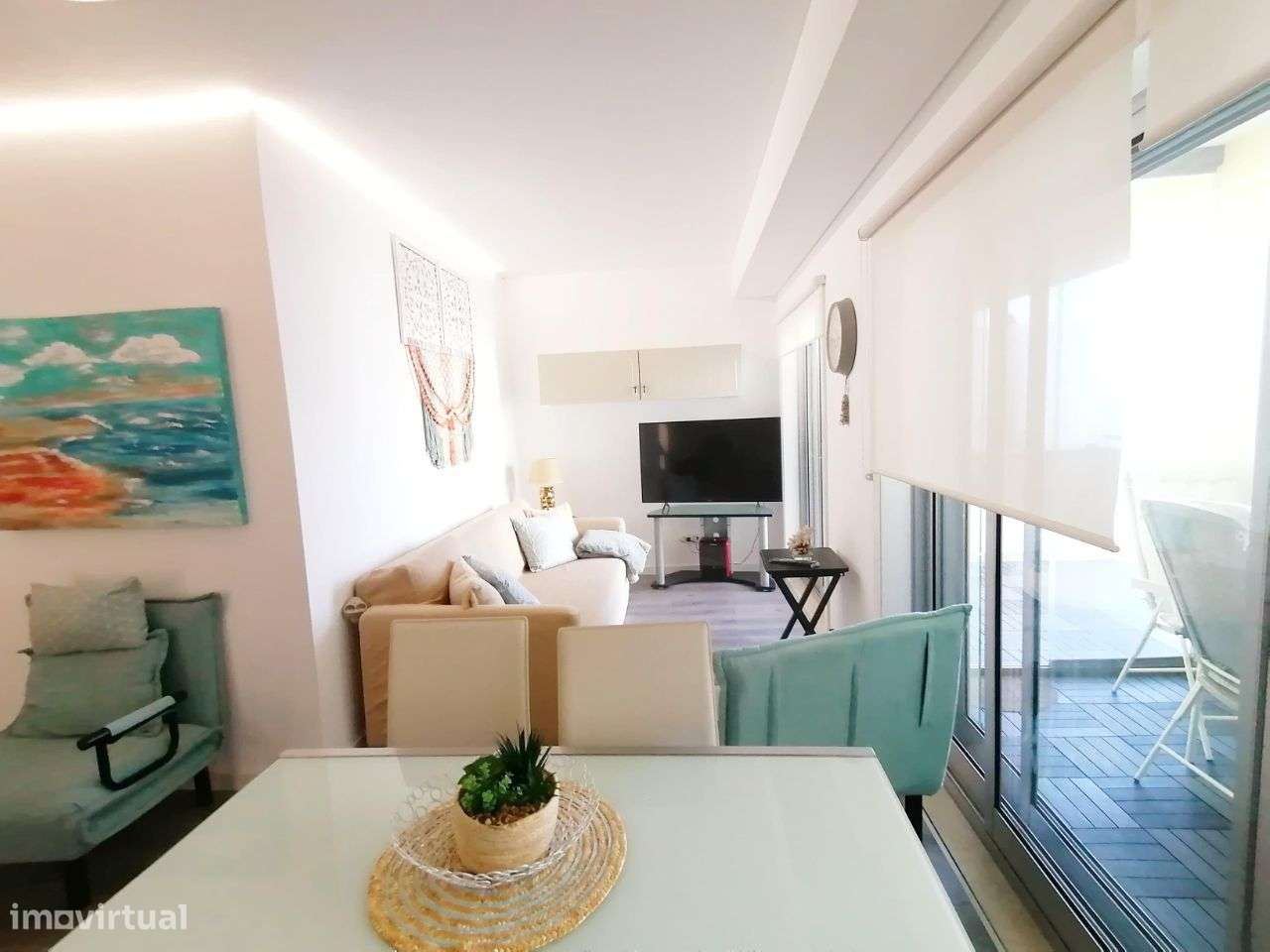 Apartamento T0+1 varanda vista deslumbrante mar Sesimbra-7
