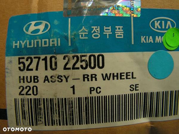 Hyundai KIA łożysko piasta koła tył 52710-22500 - 5