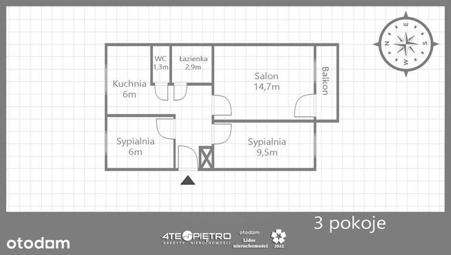 Mieszkanie 3 oddzielne pokoje - Czechów-6