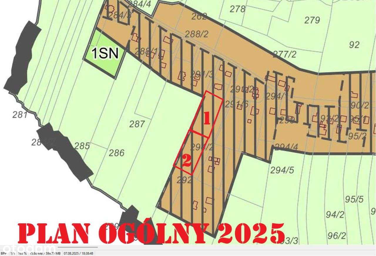 Bieńkowice gm. Dobczyce 30ar zabudowa zagrodowa-4