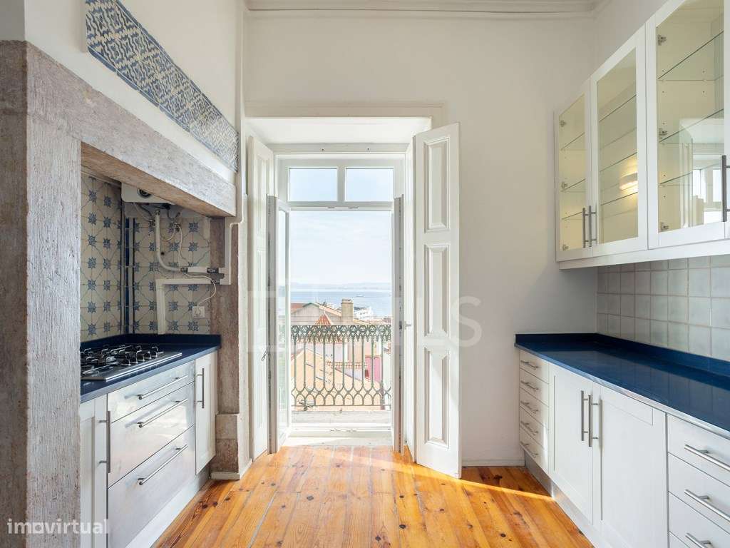 Apartamentro T3, na Lapa, com vista frontal de rio - Grande imagem: 5/30