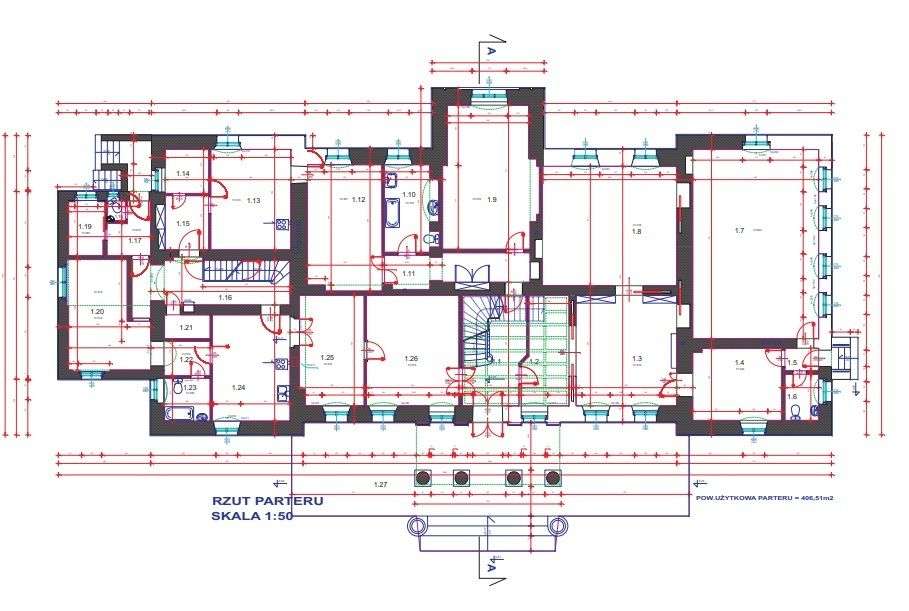 Pałac w Drobninie na Sprzedaż, pow 956 m2-3