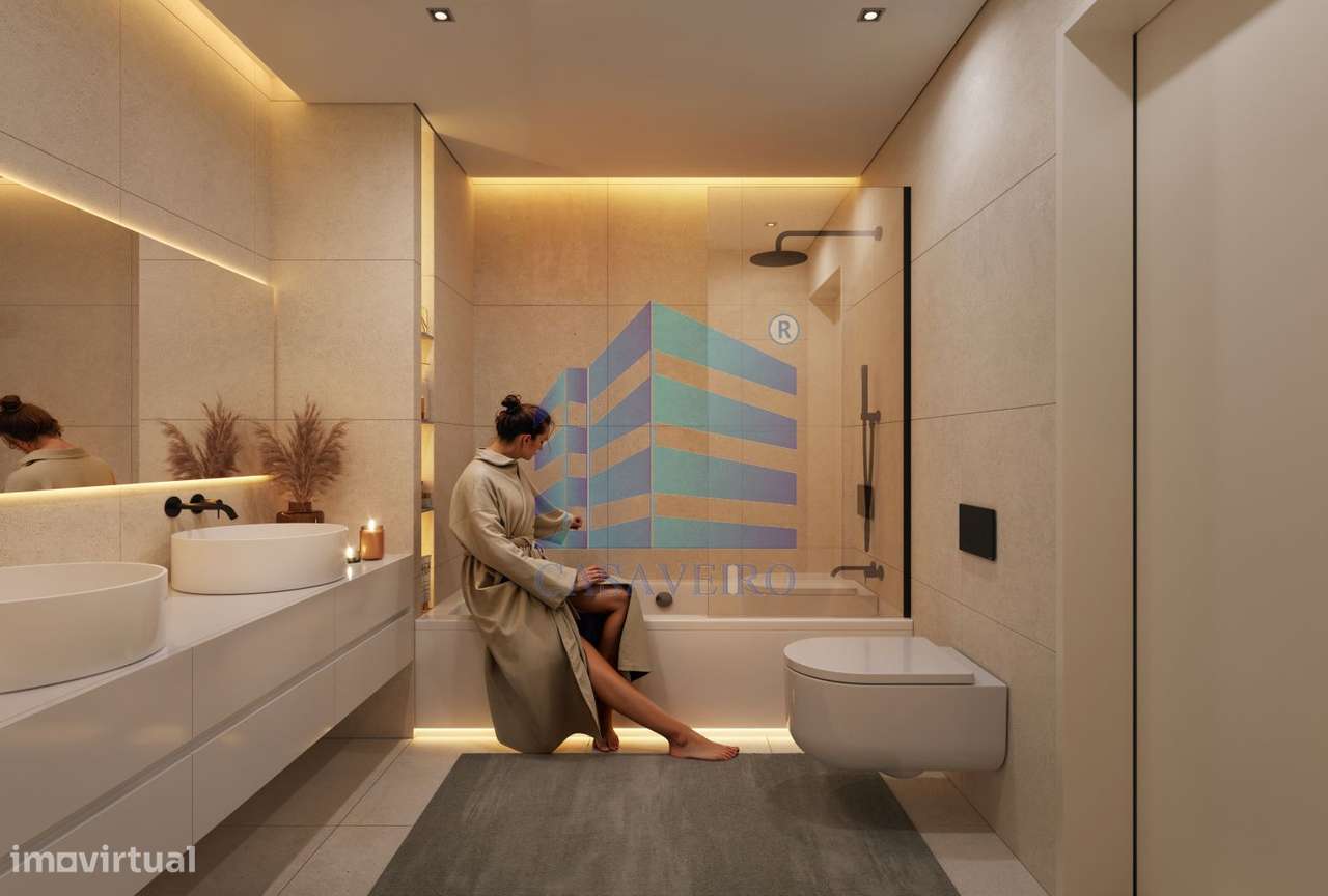 Penthouse Luxuosa  Nova com Terraço  Vistas  Ria de Aveiro - Grande imagem: 5/26