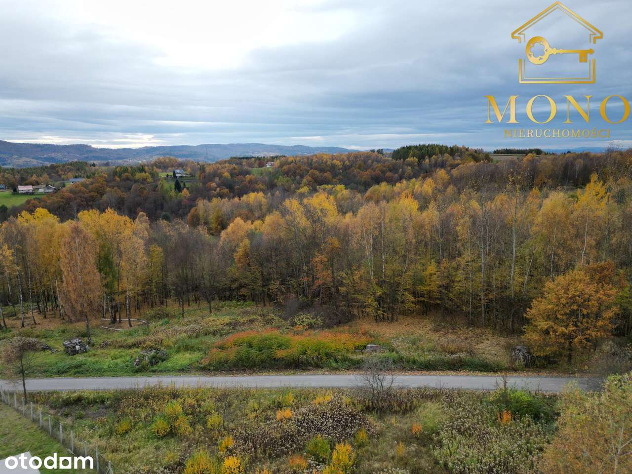 Duża, widokowa działka z lasem na terenie Pogórza Ciężkowickiego-5