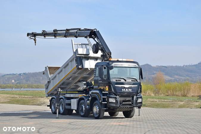 MAN TGS 35.480 * WYWROTKA 5,30m + HIAB 288 EP - 4 HIDUO + PILOT / 8x6 - 2