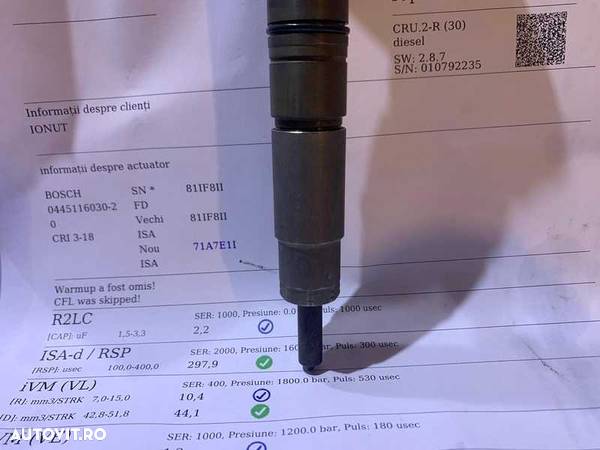 Injector Injectoare Verificate cu Fisa VW EOS 2.0 TDI CBAB 2009 - 2011 Cod 0445116030 03L130277 - 2