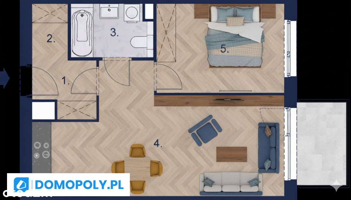 Funkcjonalne 2 pokoje – bez prowizji - Pełny obrazek: 4/4