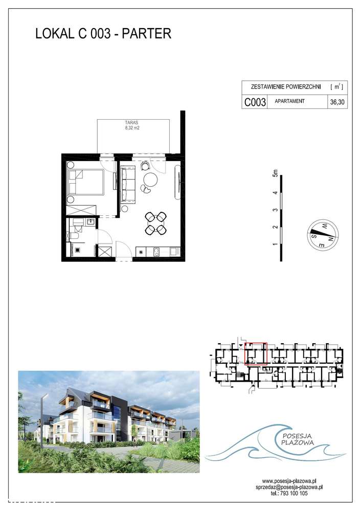 Apartament C003 - Nad Morzem - Pełny obrazek: 2/9