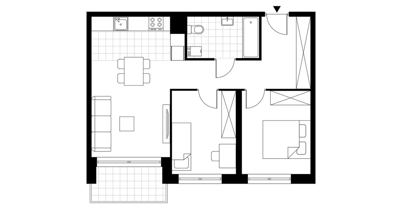 J​N 190 etap I​I | mieszkanie 3-pok. | 5_03 - Pełny obrazek: 4/9