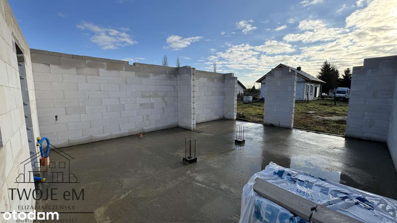 Rozpoczęta inwestycja-bliźniak-duża działka-9