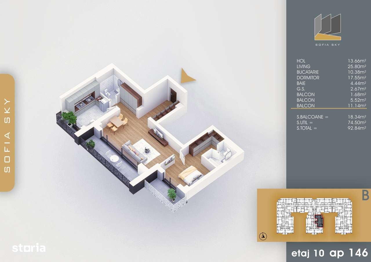 2 camere -2 bai - finalizare rapida  7 min Metrou Nicolae Teclu - Imagine principală: 1/10