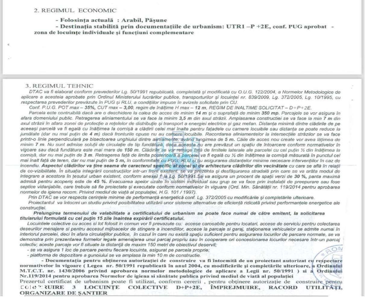 La ASFALT! Teren 6259 mp cu PUZ APROBAT pentru BLOCURI, Hlincea - Imagine principală: 2/2