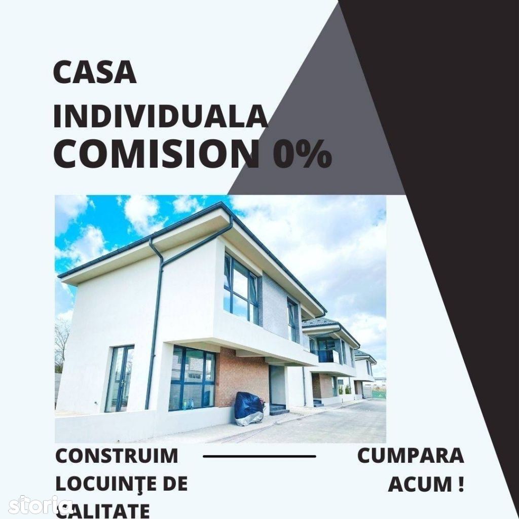Casa individuala cu 4 camere Bragadiru-Direct dezvoltator 0% comision