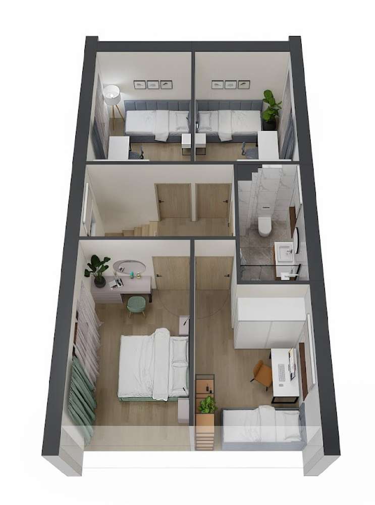 Na sprzedaż nowy dom w zabudowie szeregowej z garażem-1