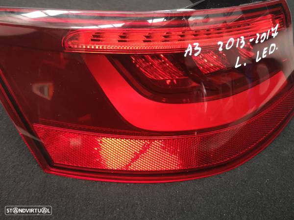 Farolim traseira esquerda Led Audi a3 8v coupe cabrio 2013-2017 - 2