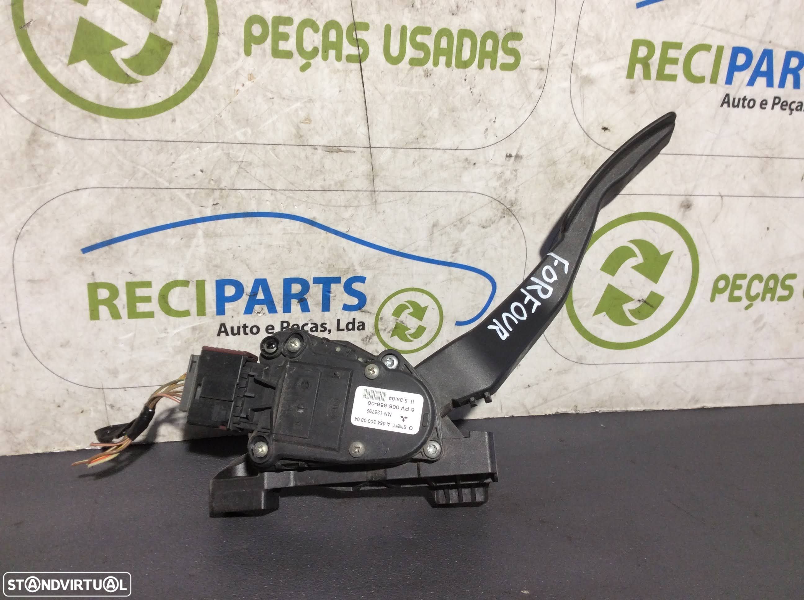 Pedal Acelerador Smart For Four ano 2004 a 2006    A4543000304 - 1