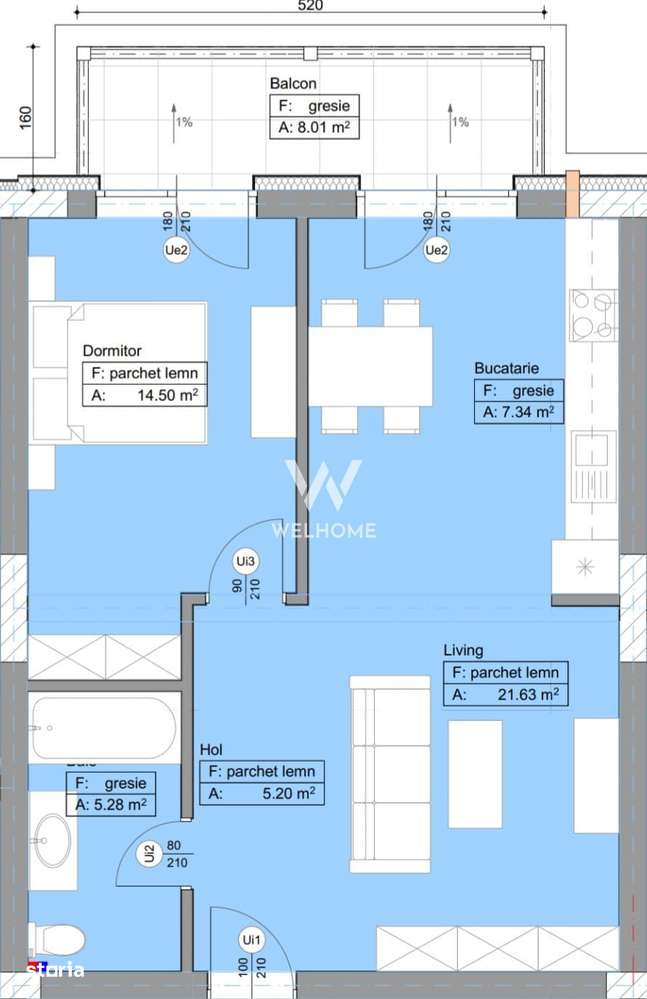 Apartament 2 camere si gradina proprie Selimbar - Imagine principală: 5/6