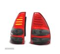 FAROLINS TRASEIROS PARA TOYOTA LAND CRUISER FJ120 03-08 LED FUNDO VERMELHO FUMADO - 1