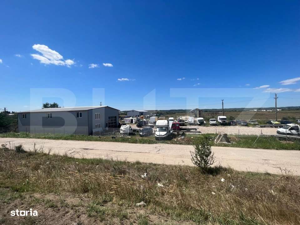 Teren 5000 mp cu hala de 280 mp in Isalnita, cu deschidere la E79 - Imagine principală: 5/7