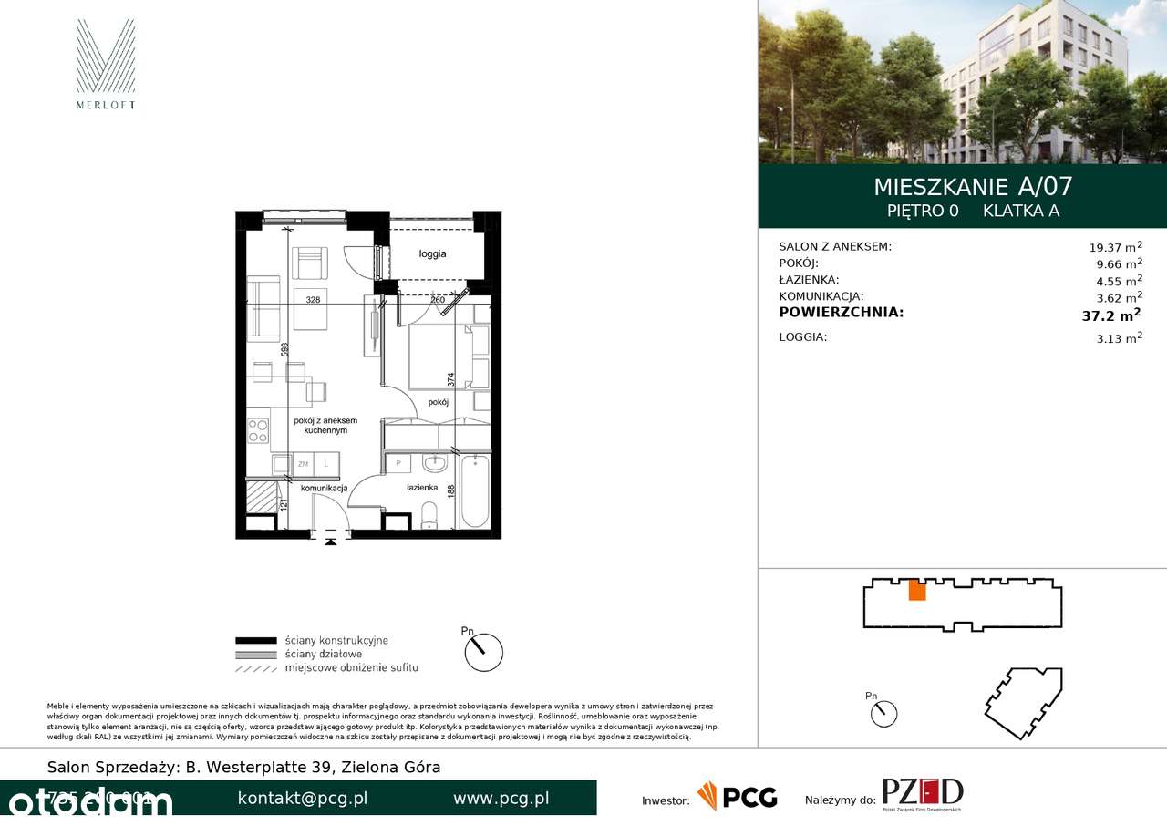 Nowoczesny apartament przy deptaku – Zielona Góra, Plac Matejki-5