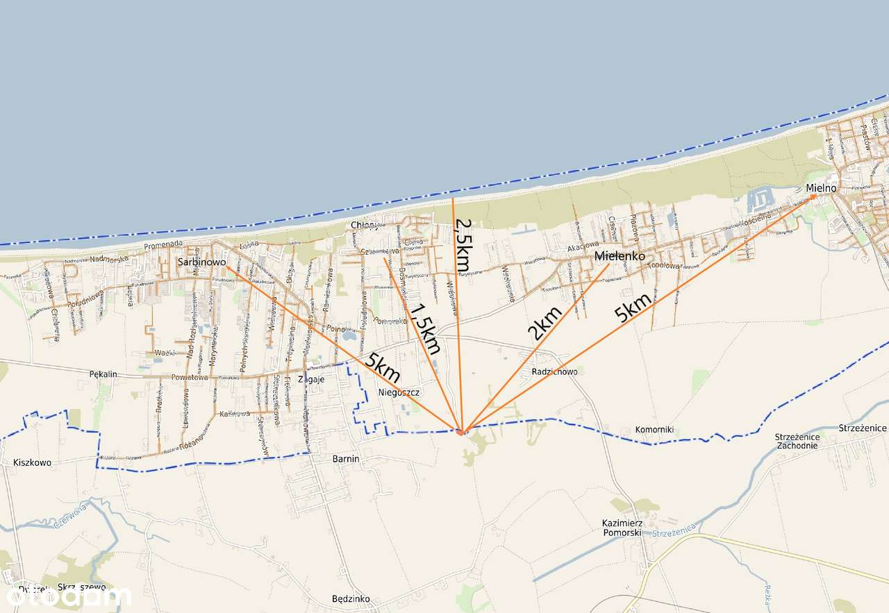 Działki nad morzem w pobliżu miejscowości Chłopy - Pełny obrazek: 1/8