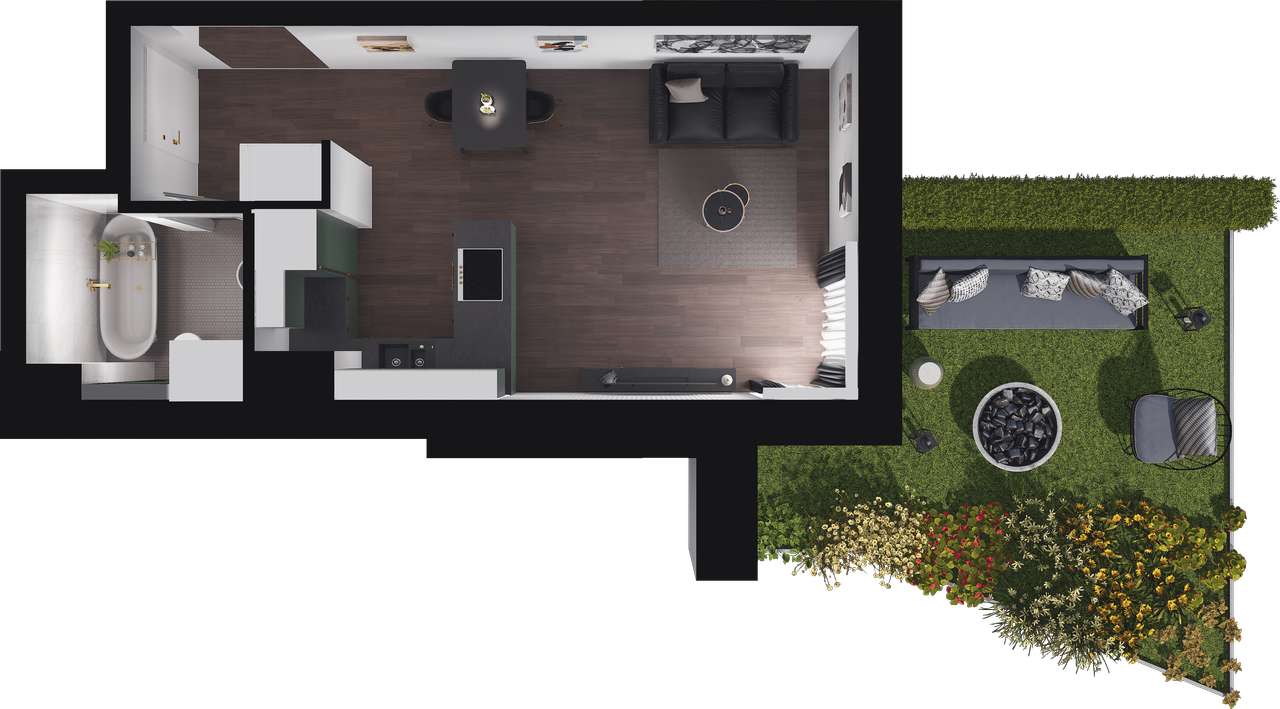 Zagajnikowa | nowe gotowe mieszkania przy parku | kawalerka | - Pełny obrazek: 3/9