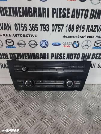 Modul Panou Interfata Comenzi Clima Radio CD Bmw F10 F11 F06 F12 F13 F01 Cu Incalzire In Scaune - 1