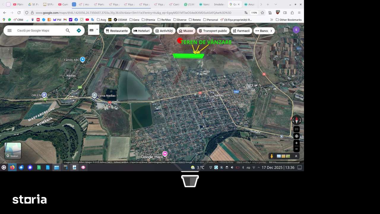 Teren cu potențial de vânzare 46,600mp lângă intravilan, în Nadlac-4