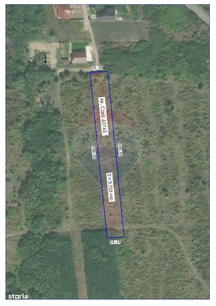 Teren intravilan de vânzare,Paleu, cu panoramă asupra lacului, 3762 mp - Imagine principală: 2/4