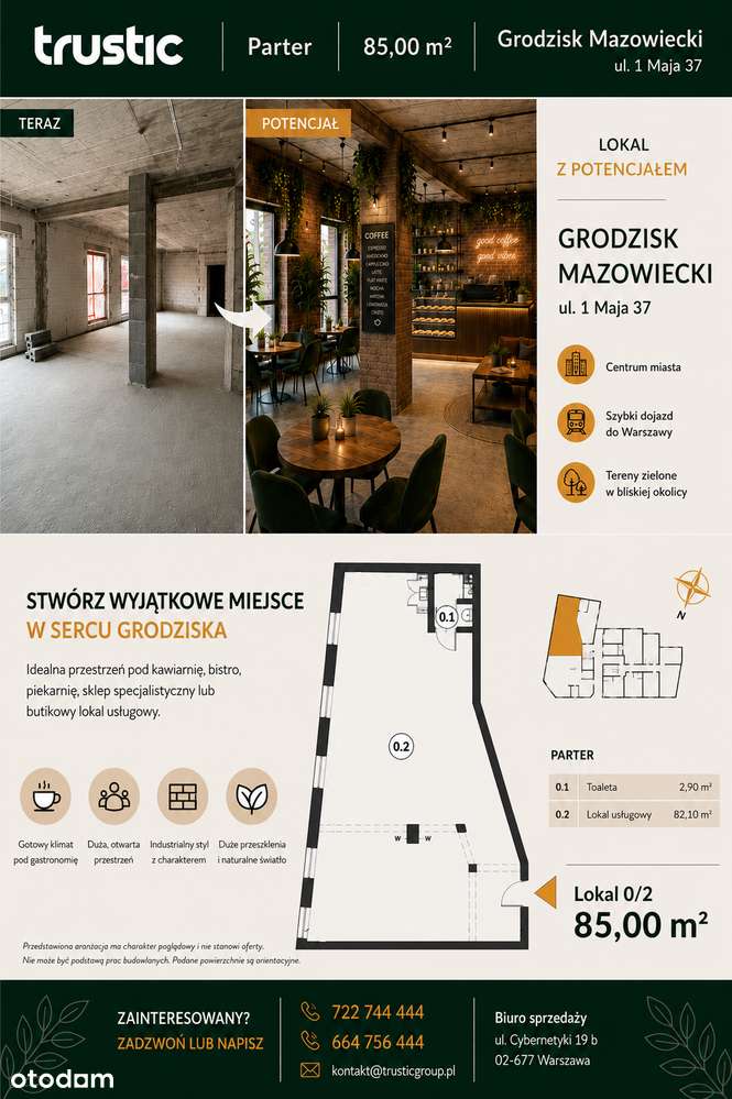 Lokal usługowy 85 m² – Centrum Grodziska Mazowieckiego - Pełny obrazek: 4/4