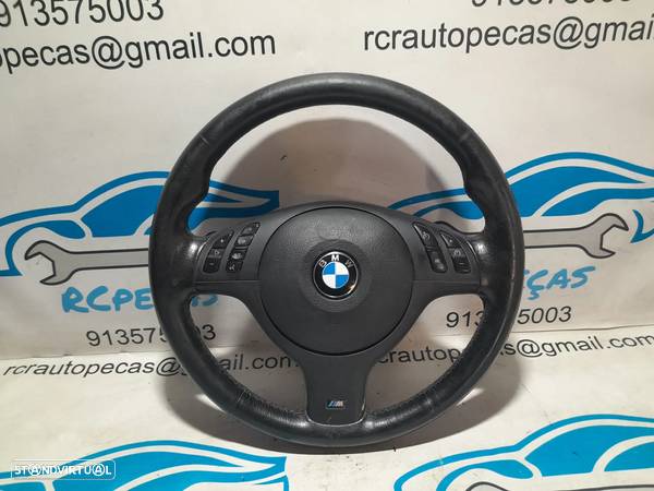 VOLANTE COMPLETO BMW SERIE 3 E46 PACK M PELE AIRBAG COMANDOS MULTIFUNÇÕES CONTROLO DUAL STAGE - 4