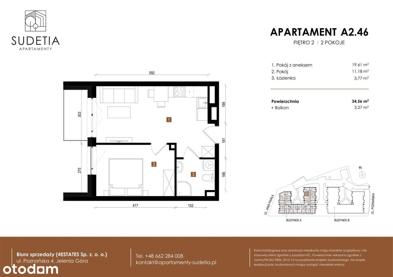 Apartamenty Sudetia | mieszkanie 2-pok. | A2.46 - Pełny obrazek: 2/8
