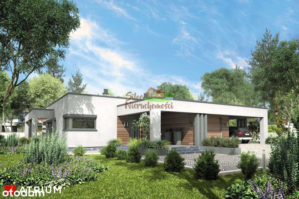 Nowoczesny dom z podwójnym garażem.-1