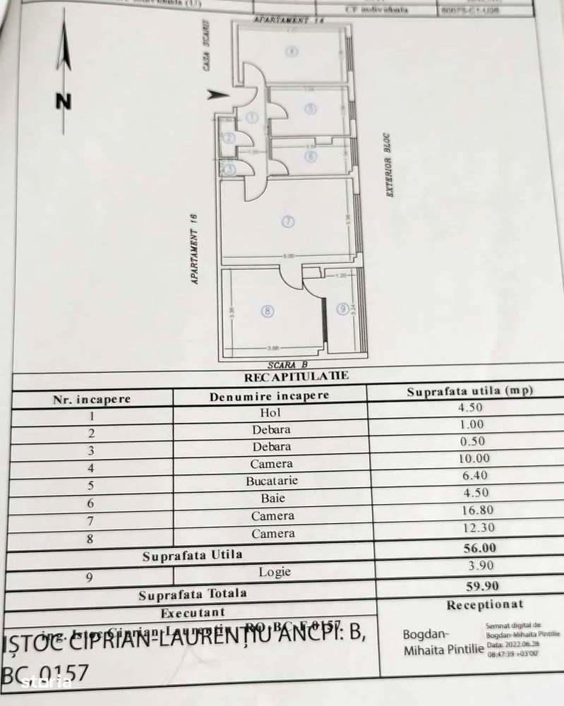 Apartament 3 camere, zona Centrală – Parcul Cancicov, etaj 1 din 4-1