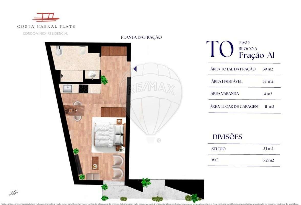 Apartamento T0 para venda - Grande imagem: 3/8