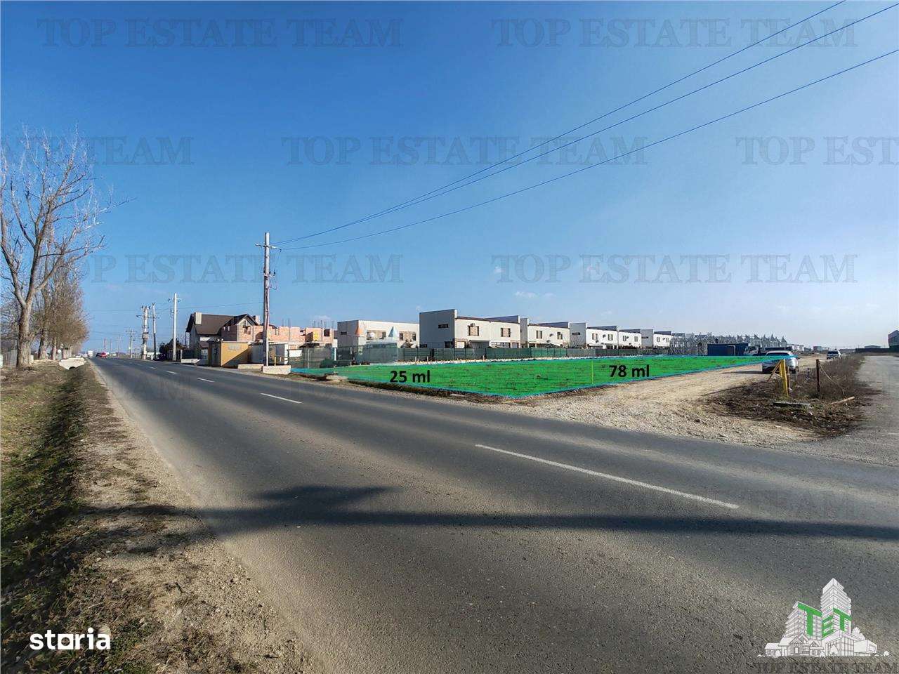 Teren Balotesti - Stradal - Sos. Unirii - Imagine principală: 1/3
